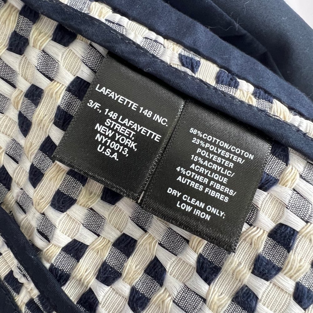 Lafayette 148 Inverted Collar Textured Blazer Jacket Office Work Business Casual - Picture 7 of 10